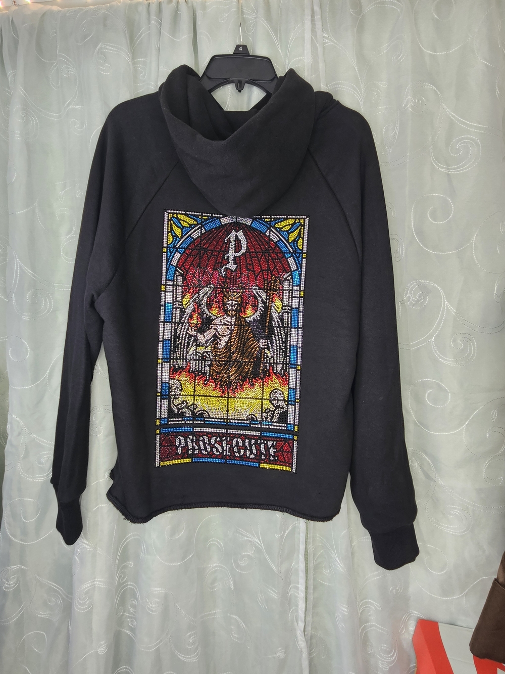 Prosecute Graphic Hoodie Black Medium Like New - Picture 1 of 3